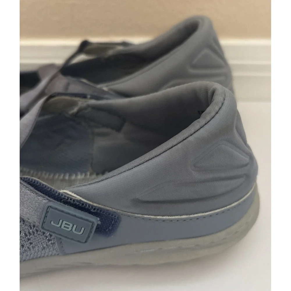 JBU Jambu Camila Mary Jane Flats Slip On Shoes Denim Shimmer Blue Women 7.5
